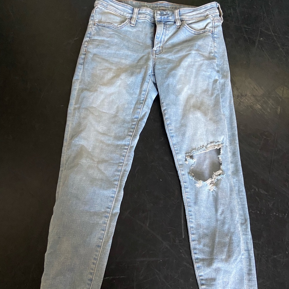light denim jeans